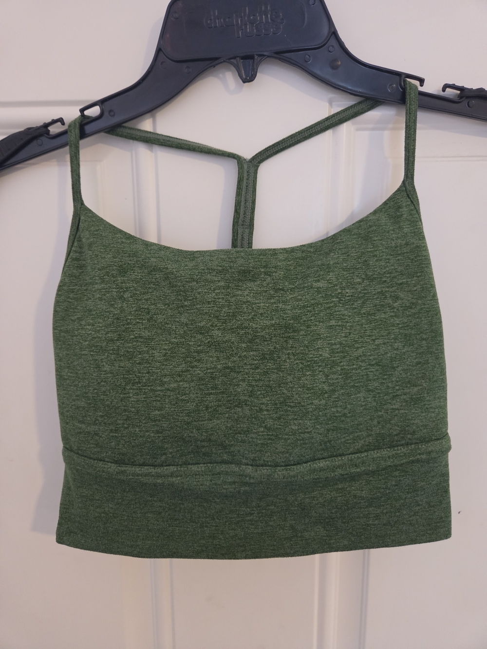 Green Ptula Cropped Tank Top